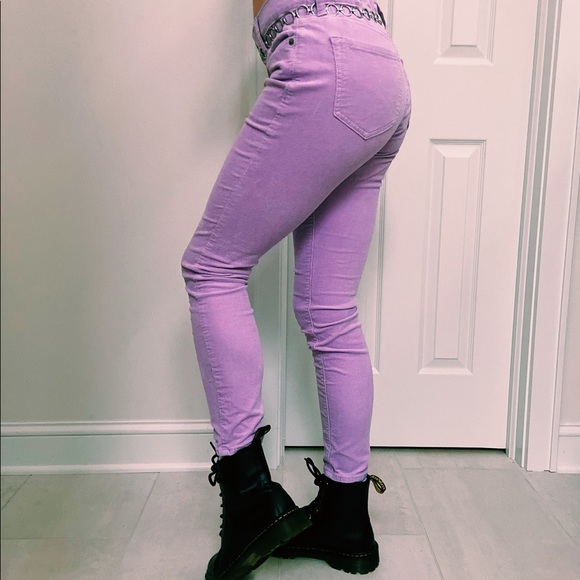 LILAC CORDUROY PANTS - Picture 3 of 4